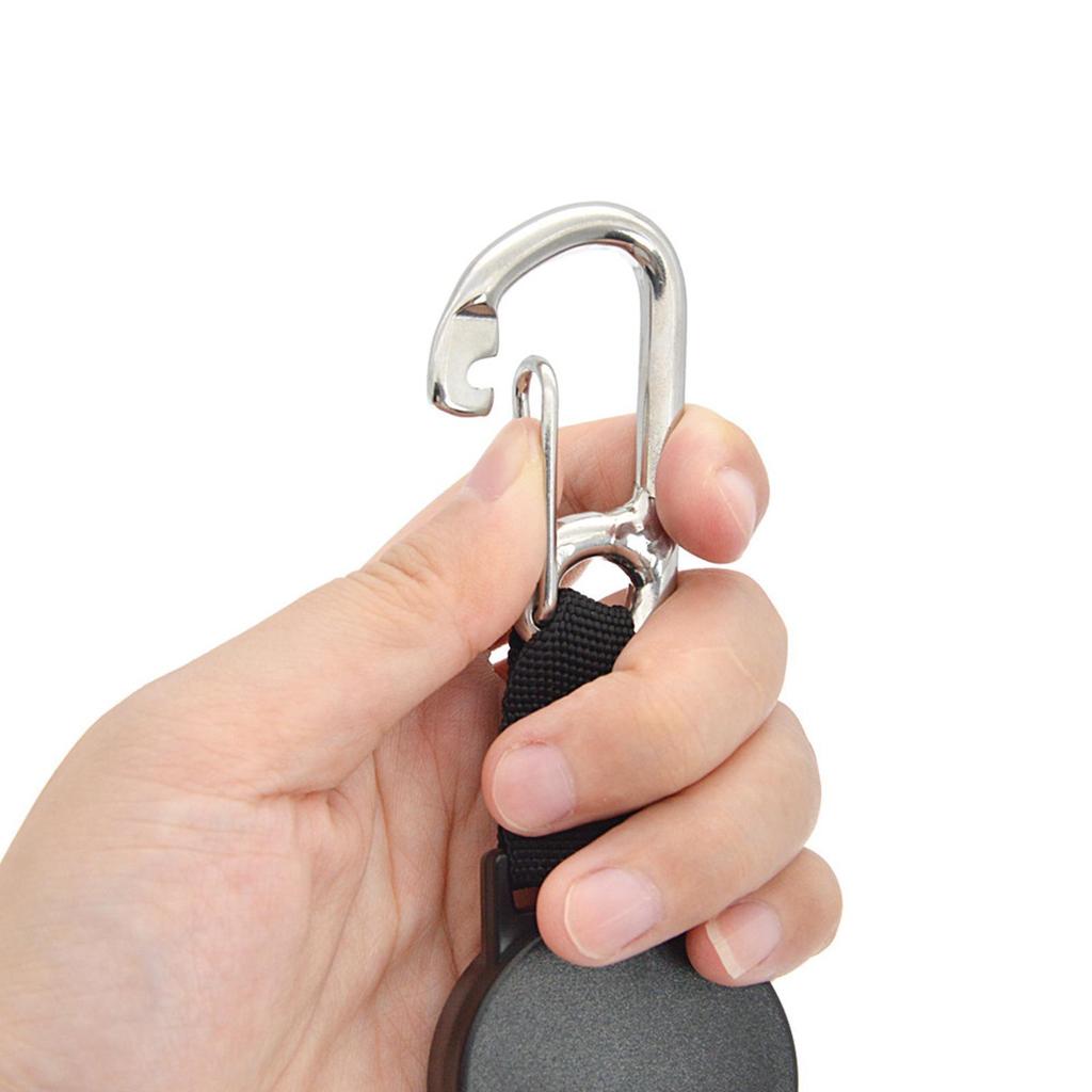 Retraktor sprzętu nurkowego z klipsem zatrzaskowym Uchwyt na latarkę Rozciągliwy sznurek do nurkowania