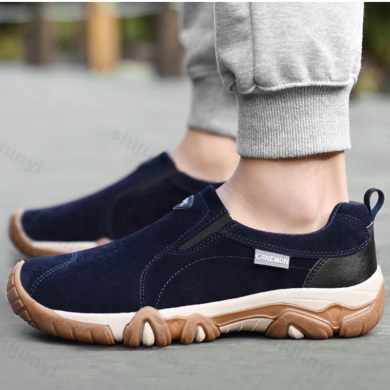 Fashion Men's Shoes Breathable Casual Cloth Shoes Soft Soled Comfortable Anti Slip Sneakers Large Size Elderly Lightweight Walking Shoes