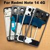 Voor Xiaomi Redmi Note 14 4G Middelste Frame Voorste LCD Frame Randplaat Behuizing Vervanging 24117RN76G 24117RN76O 24117RN76E