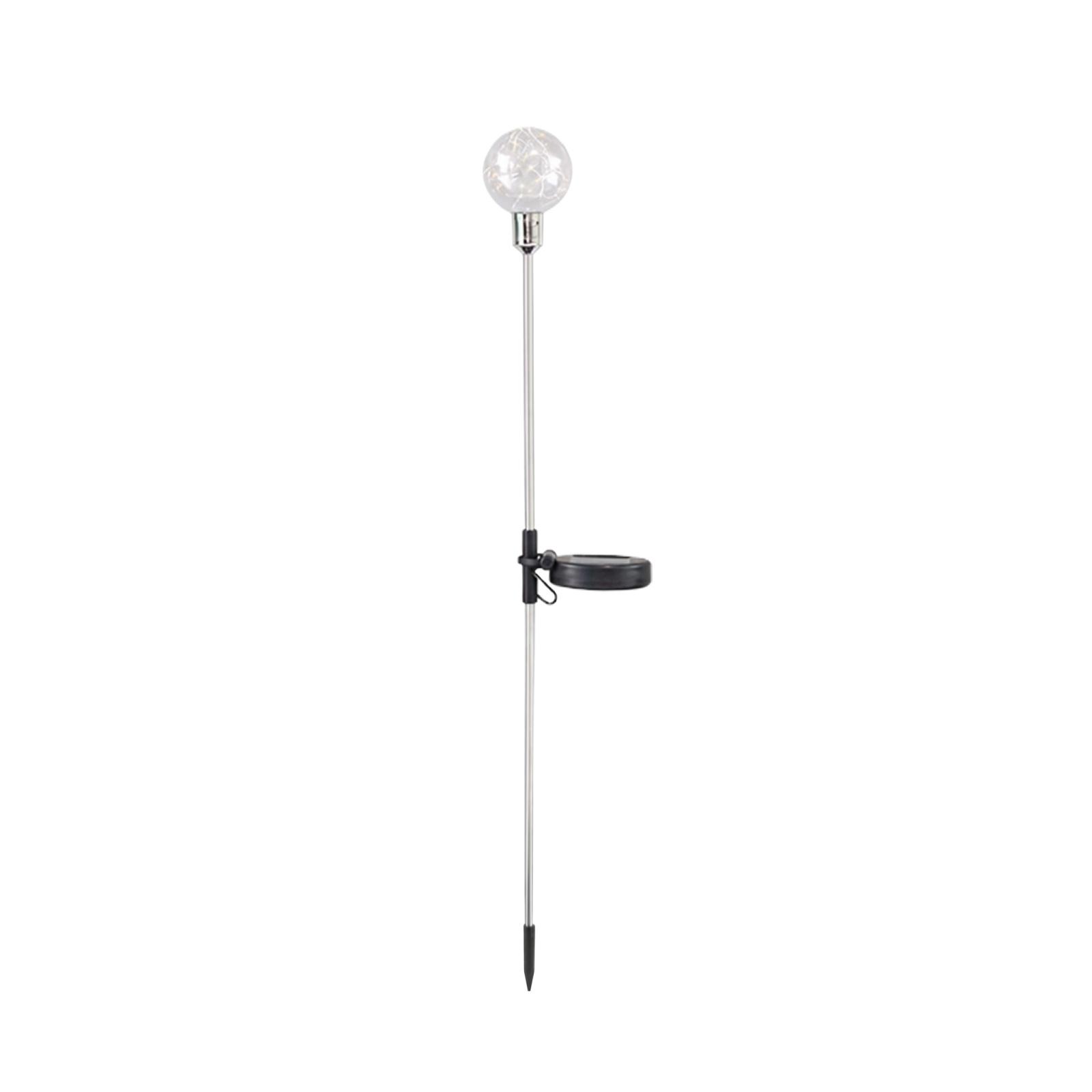 

Solar Powered Globe Light with Reed Design for Outdoor Garden Yard Pathway Landscape Lighting with Adjustable Stake and Durable Construction one size