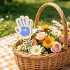 Mother's Day DIY Hand Flower Sign Handmade Kids Handprint Art Wooden