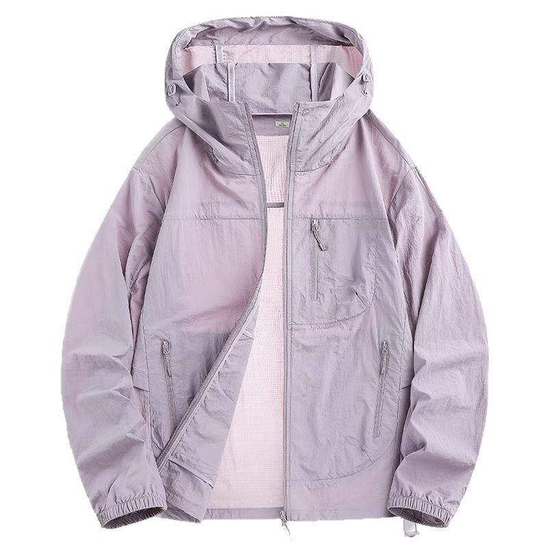 

Летняя нейлоновая куртка с защитой от солнца для пар - Женская уличная легкая куртка с защитой от УФ-лучей L (135-150 lbs)