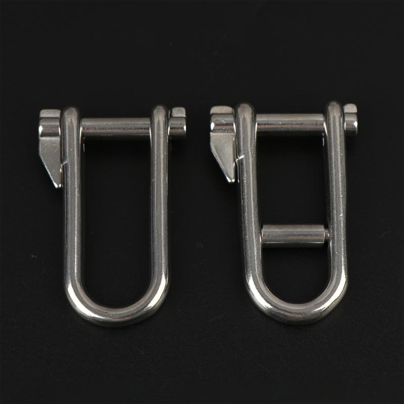 5-8mm Super Strong Stainless Steel Long Swivel Pin Safety Lock Shackle Joint Link Keychain Surf Ski Boat Marine Hardware