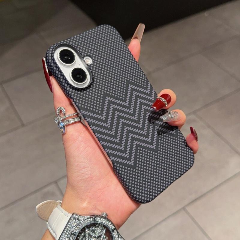Magnetic Ultra Thin Carbon Fiber Texture Case For iPhone 17 16 15 14 13 12 Pro Max Plus For Magsafe Shockproof Matte Hard Cover