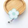 Flower Retractable Badge Holder Name Tag Easy Pull Buckle Kawaii ID Card Holder  Doctor Students