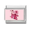 New Romantic Valentine's Love Series Pink Heart Italian Charm Links Fit 9mm Stainless Steel Bracelet DIY Making Jewelry Gift