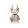 Golden Mirror Beetle Wall Decoration Resin Craftsmanship Centipede Insect Pendant Wall Decoration for Background Panel