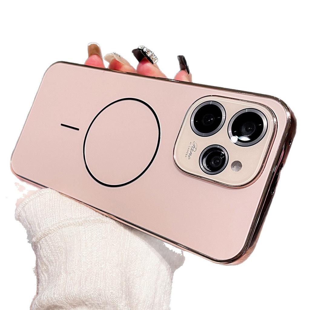Applicable To Opporeno11pro Mobile Phone Case Magnetic Attraction Reno11 Lens All-inclusive Reno11pro Matte 11 Anti-drop