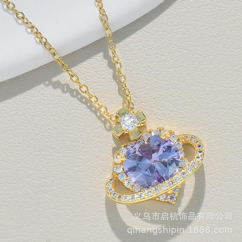 

Ожерелье из титановой стали женское легкое роскошное высококлассное личностное универсальное с подвеской в виде сердца с цирконом, цепочка на ключицу