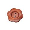 50PCS Round Clothing Button Flower Shaped Sewing Button Overcoat Wood Buttons  Clothing Sewing