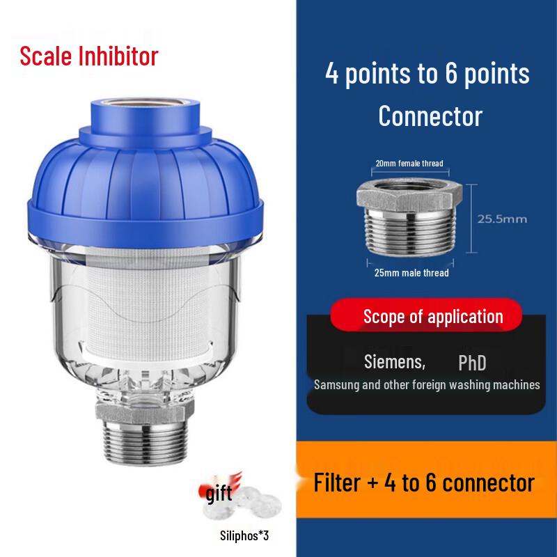 YIXI Сменный антинакипной предфильтр без картриджа для водонагревателя и стиральной машины (2-Pack)