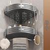 Punch-Free Bathroom Corner Storage Shelf