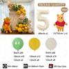 108pcs Winnie The Pooh Theme Birthday Party Balloon Set Pooh Aluminum Foil Balloon for Kids Baby Shower Decoration Supplies Gift