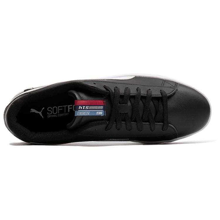 Puma BMW M Motorsport Court Fashion Casual Low-Top Sneakers Unisex Sneakers Black White 339928-01