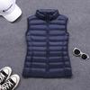 2025 Women's Lightweight Slim Fit Fashion Down Vest - Thin White Duck Down Jacket