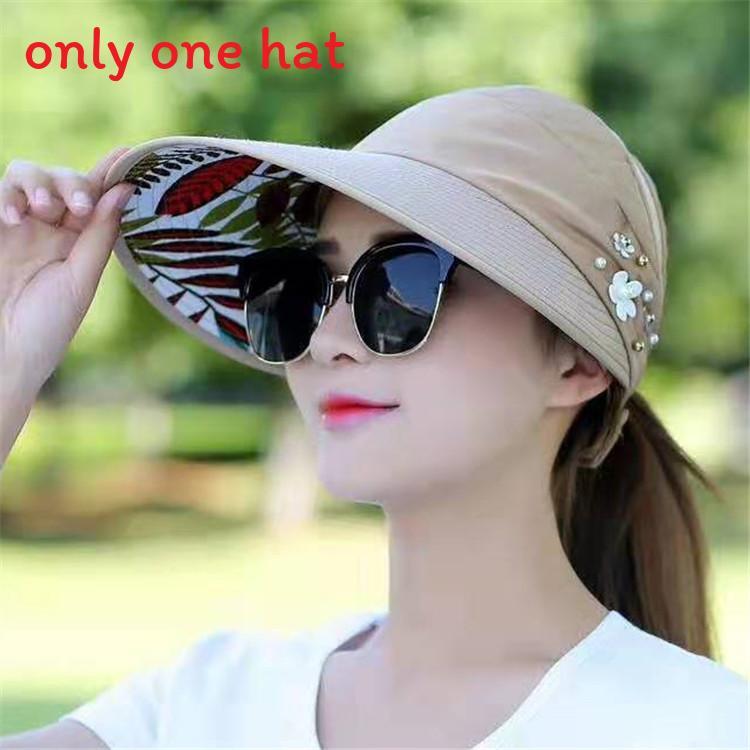 Sun Protection Wide Brim Sun Hat With Foldable Design For Outdoor Activities хаки