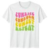 Sunrise Sunburn Sunset Repeat Summer T-Shirt.