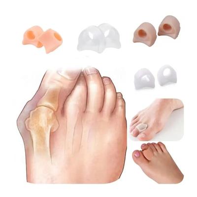 1 pár silikonový korektor hallux valgus pro pedikúru, chránič kuřího oka, narovnávač, gelový oddělovač prstů na nohou, nástroj pro péči o nohy