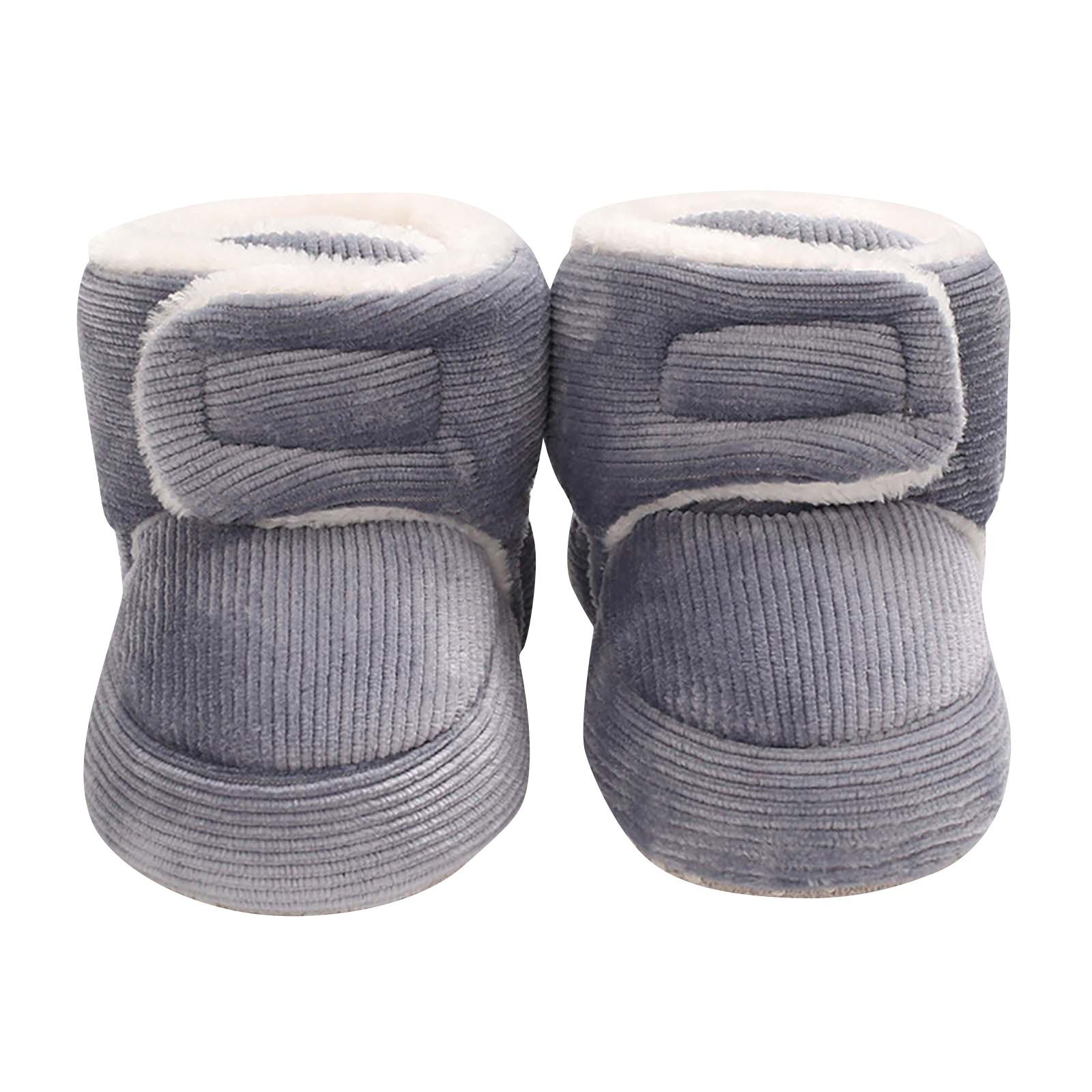 

Winter Baby Cotton Shoes With Soft Sole And Warm Fleece Baby Walking Shoes 12cm