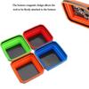 4.5 Inch Collapsible Screw Tray Silicone Bowl Tool Part Storage Organizer Box Plastic Hardware And Jewelry Storage Case