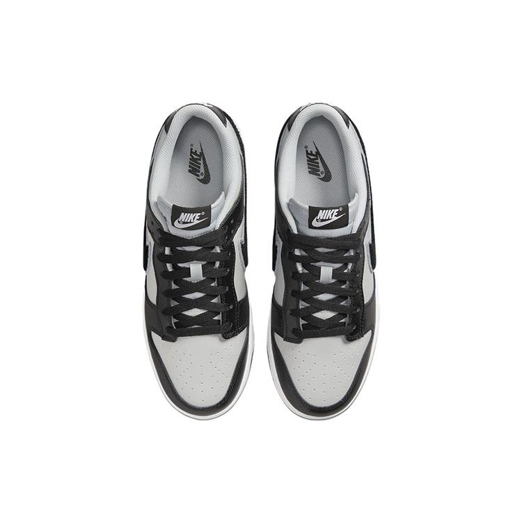 Nike Dunk Low Chenille Swoosh - Black Grey Fog Men Sneakers Wolf-Grey Iron-Grey DQ7683-001