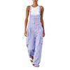 Women Casual Adjustable Strap Loose Fit Wide Leg Cargo Overalls with Multiple Pockets Comfortable Workwear Jumpsuit
