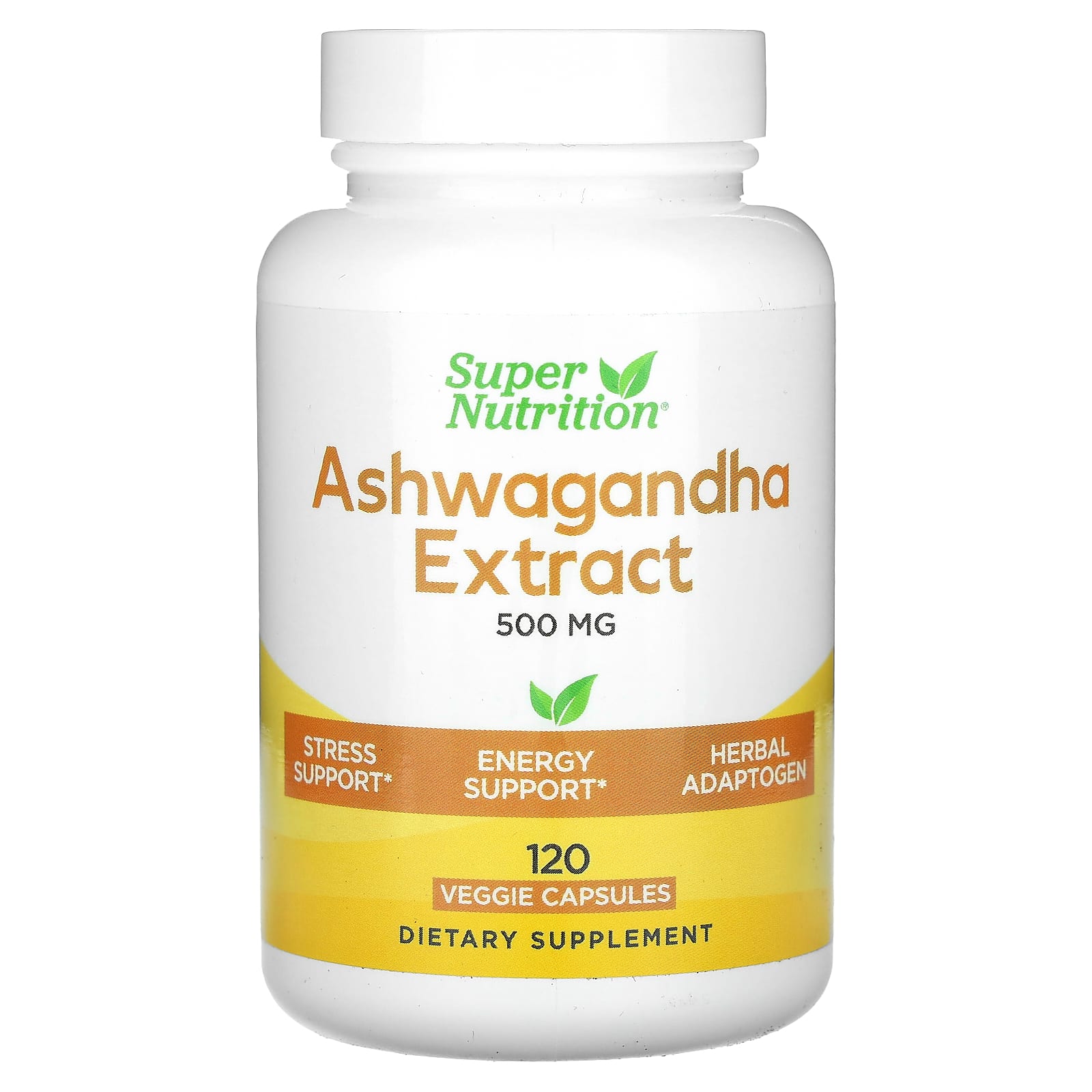 

Super Nutrition, Ashwagandha, 500mg, 120 Veggie Capsules