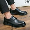Men's Brogue Leather Shoes - Carved British Style for Spring/Autumn, Suitable for Business, Casual, and Wedding Events.