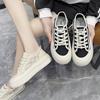 Canvas Schuhe für Damen 2025 Sommer Neuer Stil Schnürung Mesh Atmungsaktiv Weiße Sneaker Dicksohlige Lässige Boardschuhe für Damen