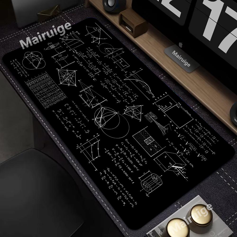Science Formula Mouse Pad Cute Math Desk Cushion Extended Gaming Accessories Keyboard Mats Large Gamer Non-Slip Mausepad 800x400