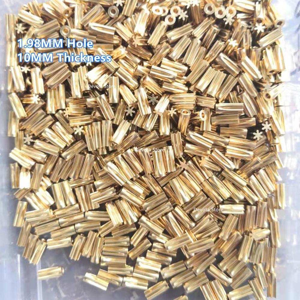 0,5M 6T Kobbertandhjul 1,18mm/1,98mm Hul Diameter Tykkelse 4mm/10mm (Halvt Gear) Gør-det-selv Model