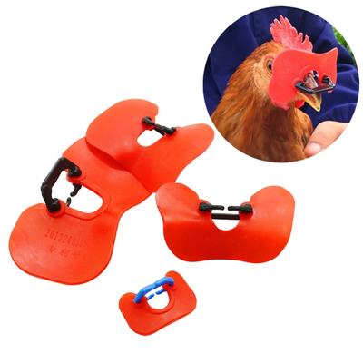20 Pcs Soft Red Glasses Anti-pecking Goggles Chicken Glasses Chicken Necessary Retail