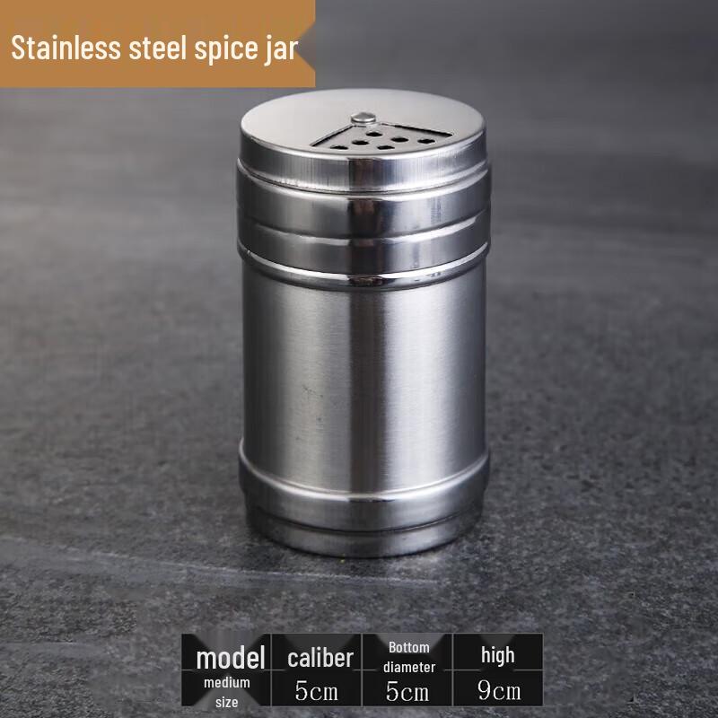 Stainless Steel BBQ Seasoning Shaker Set