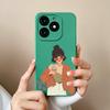 For Tecno Itel A70 Phone Case Cool Girl Cartoons Pattern Liquid Silicone Shell For ItelA70 A 70 High-quality New Design Fundas