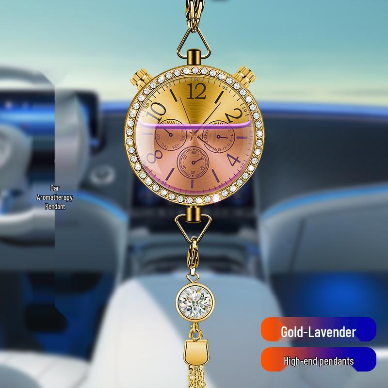 Hanging Car Air Freshener Pendant - Essential Oil Aromatherapy Deodorizer with Long-lasting Light Fragrance for Car Interior Decoration