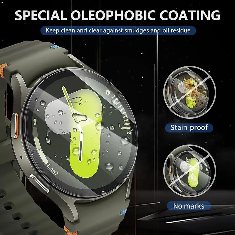 Tempered Glass Screen Protectors for Samsung Galaxy Watch 7 40mm 44mm 47mm Smartwatch HD Clear Protective Film for Galaxy Watch7
