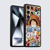 Case for Samsung Galaxy S23 Ultra S22 Plus S24 S21 FE S25 S9 S10 S20 Black Edge Shell Anime One Pieces