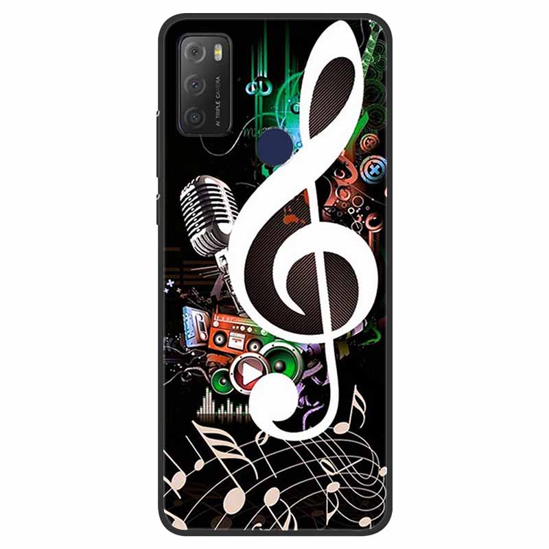 For TCL 20Y Case Marble Soft Silicone Back Wolf Shell for TCL 20E 6125F 6.52 Inch Fundas Phone Cover For TCL20Y 6156D 20 E Coque