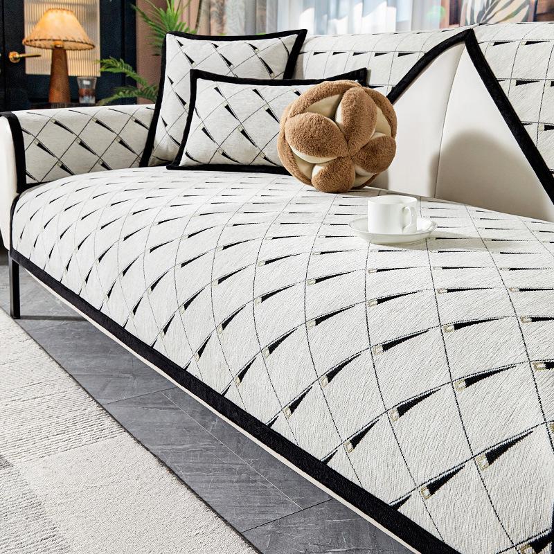 

New Sofa Cushion Light Luxury High-End Four-Season Non-Slip And Dirt-Resistant Seat Cushion Cushion Cover Concubine Seat 70*70cm