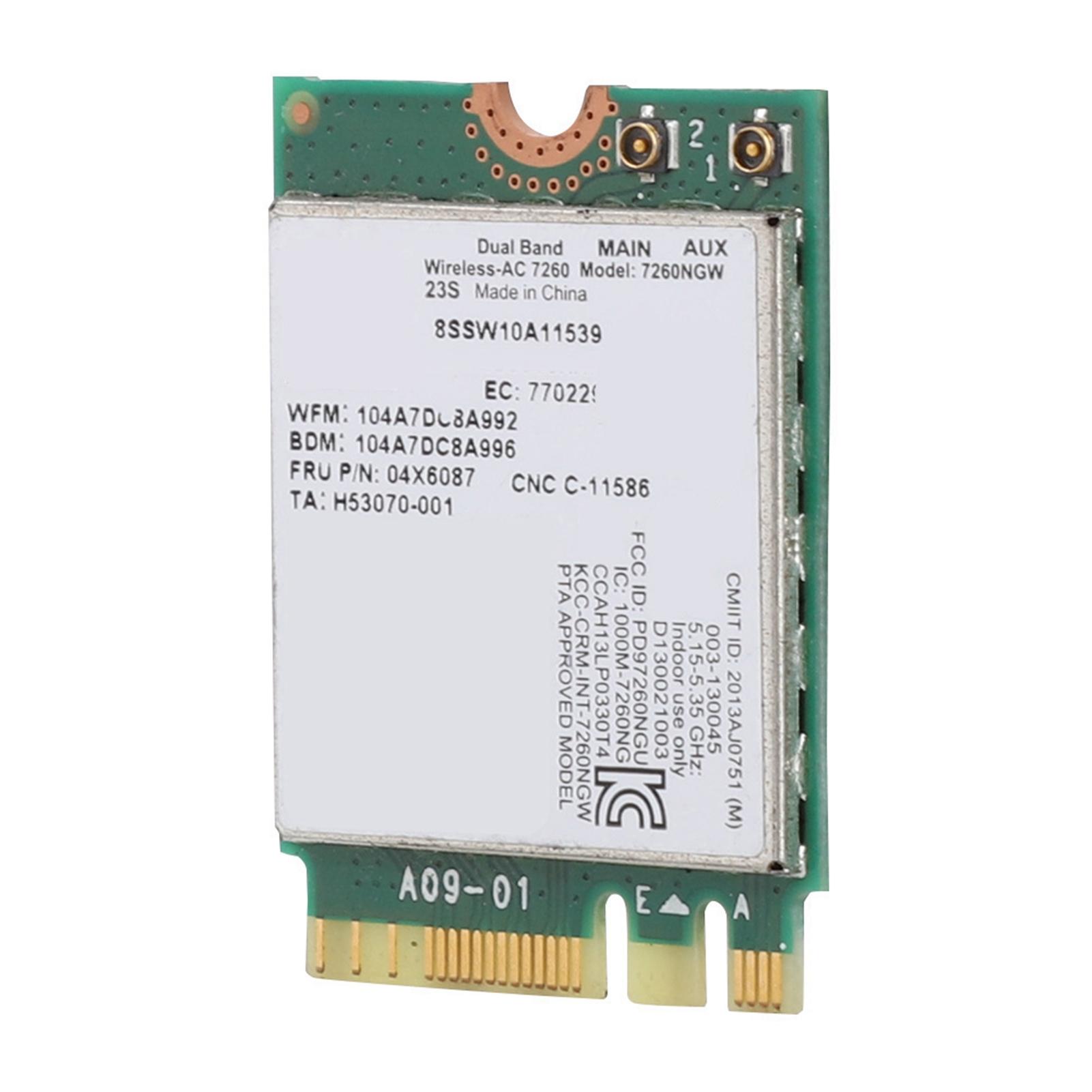 

For Intel 7260AC 7260NGW Dual band Wireless Network Card For Lenovo IBM Thinkpad FRU04X6087
