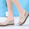 Shoes for Women Sabot Slides Soft Sandals Open Toe Woman Slippers Natural Skin On Promotion Wholesale 2024 Luxury New Style Vip