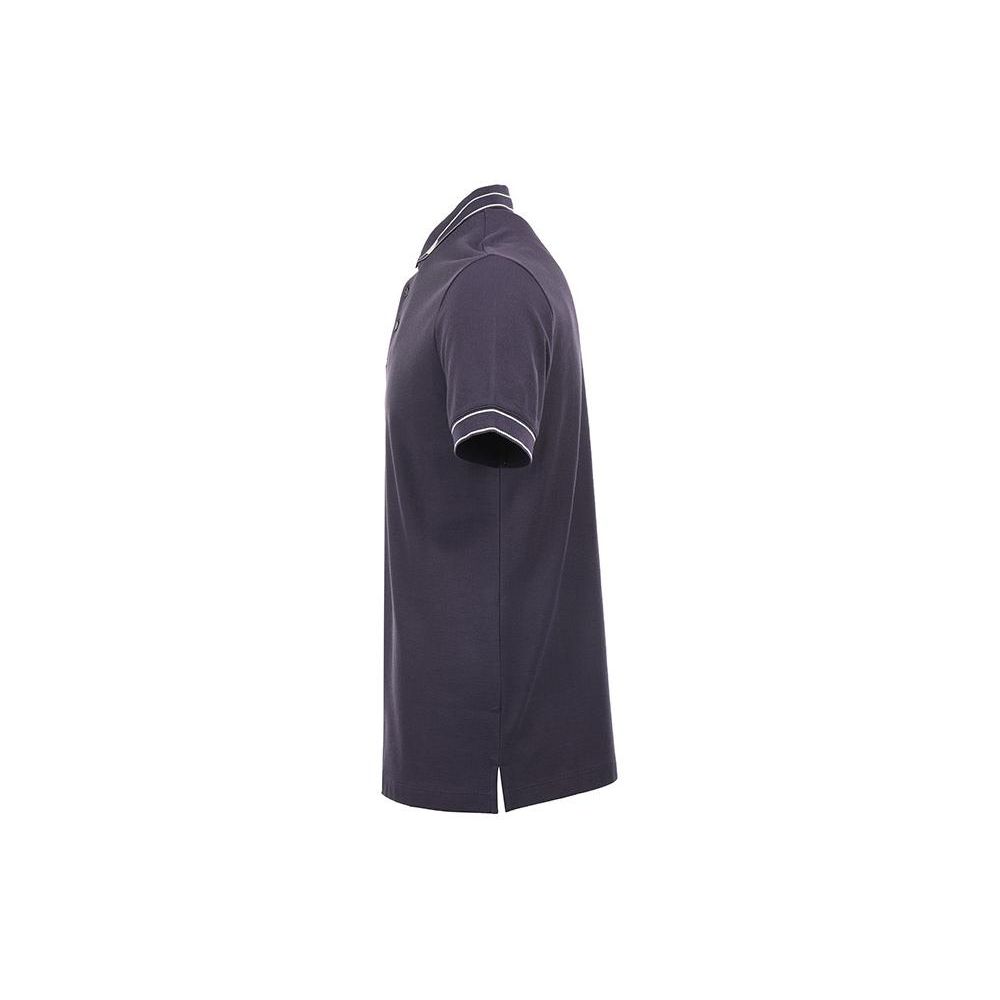 Emporio Armani Ss24 Eagle Logo Embroidered Short Sleeve Polo Shirt Men Polo Shirts Deep-Purple 3D1FM4-1JCYZ-08B8