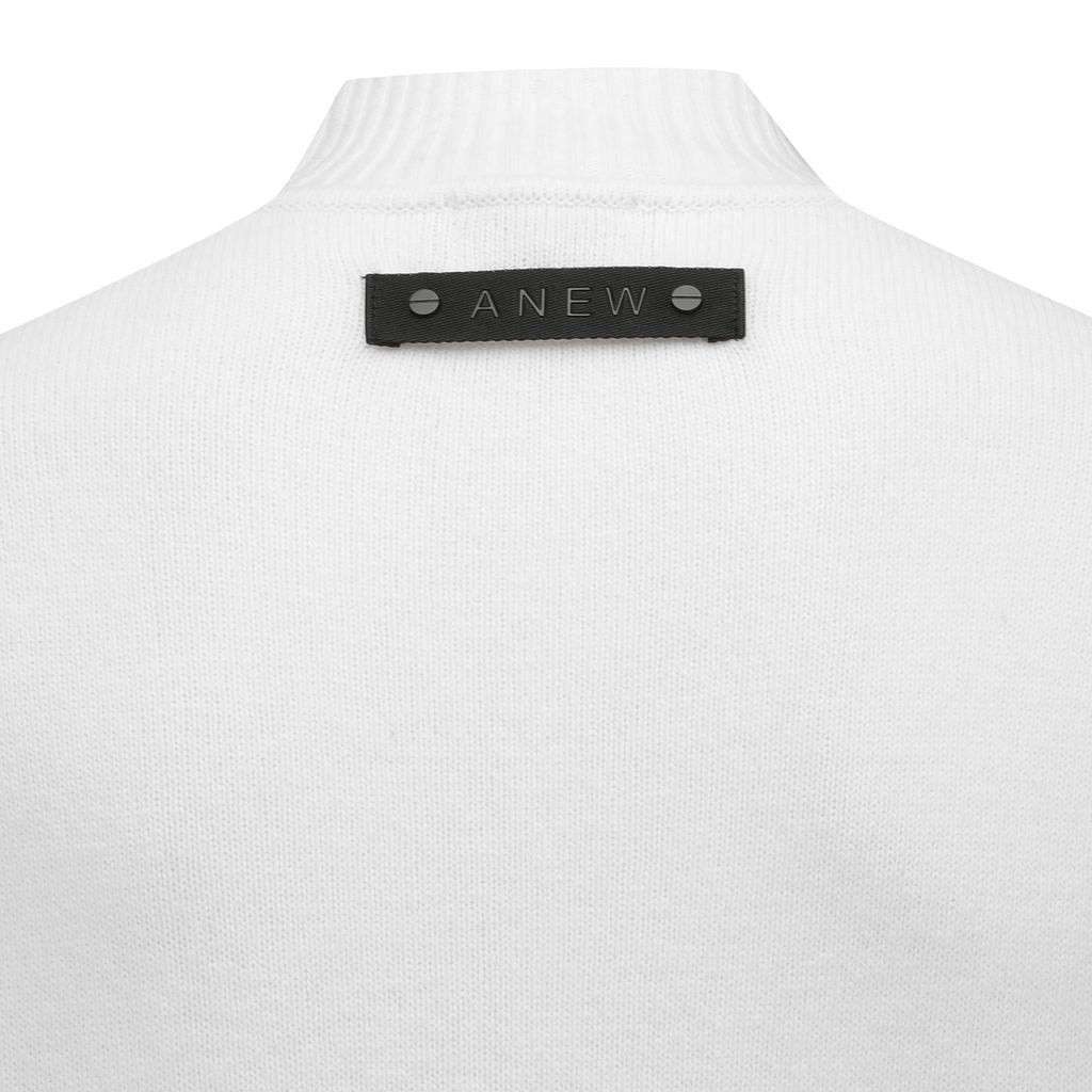 ANEW GOLF Men Knit Block High Neck Sweater_Iv