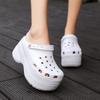 10cm Summer Women Clogs Quick Dry Garden Shoes Female Beach Sandals Antiskid Home Slippers Thick Sole Increased Flip Flops Sandals for