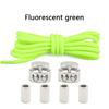 1Pair Lock Shoe laces Without ties Metal Buckle Laces Round Elastic Laces Sneakers Kids Adult No Tie Shoelaces Shoes Accessories