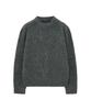 BIG UNION Alpaca Boucle Crop Knit (Gray)