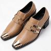 Men's Glossy Patchwork Leather Lace-up Formal Shoes, Sizes 39-48, Ready To Ship with Quick Turnaround