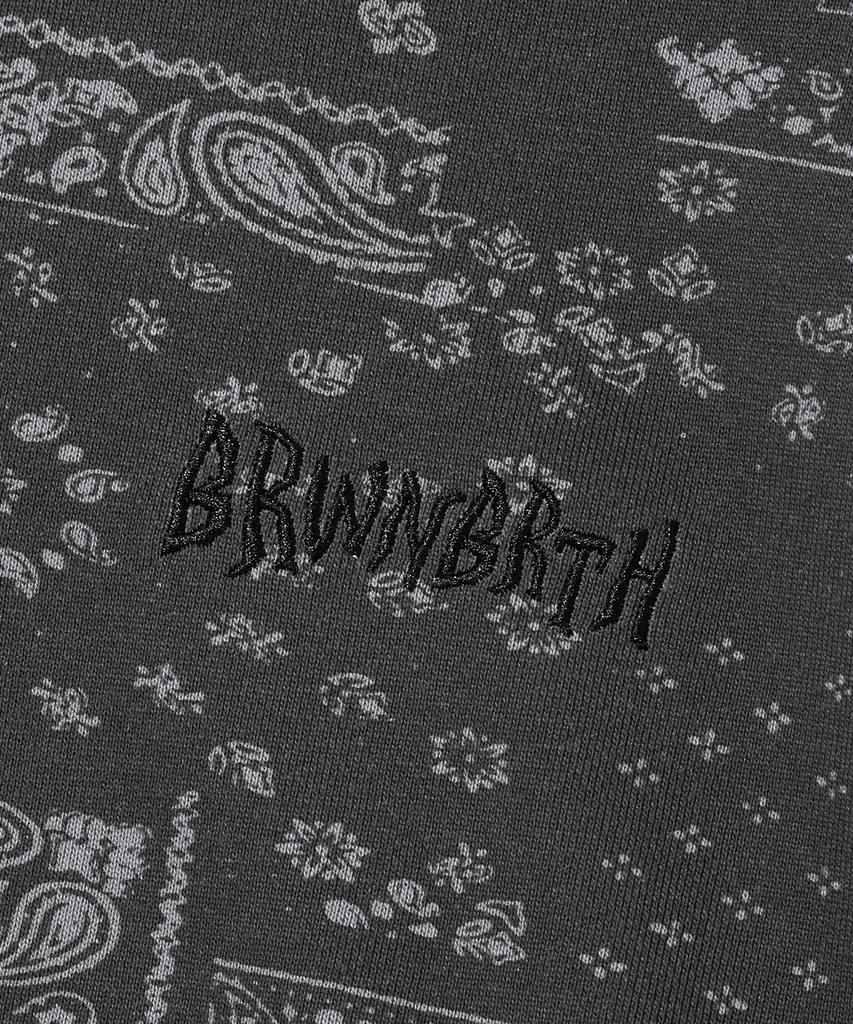 Paisley Pattern Hoodie - Black