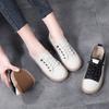 Fashion Genuine Leather Women Soft Sole Walking Shoes Girl Student Jooging Sneaker White Black Flats Female Casual Skate Trainers Summer