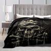 Pirate Skull Pattern Pattern Flannel Blanket Warm And Comfortable Blanket Gifts For Family And Friends Skin Friendly And Soft Sl
